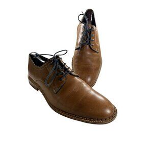 Johnston & Murphy  Mens Size 10 M Brown Leather Dress Shoes